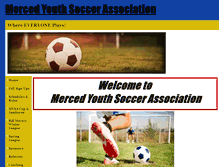 Tablet Screenshot of mercedyouthsoccer.com